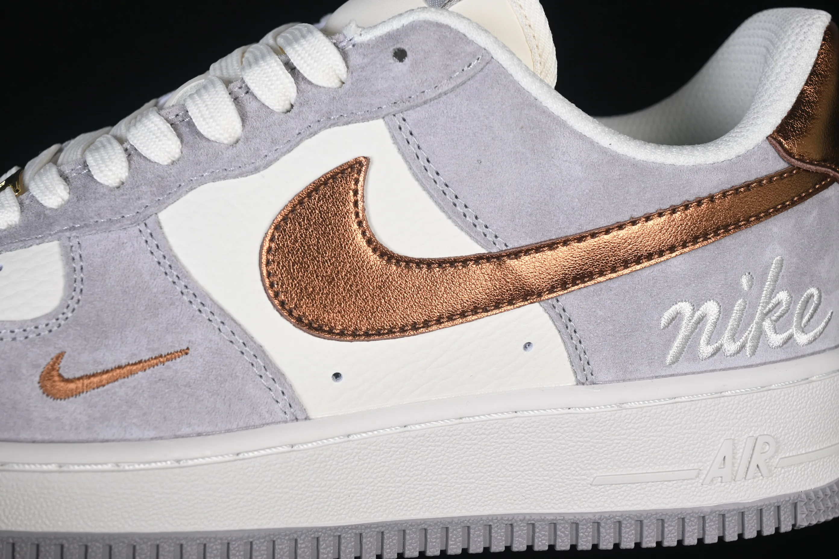All Categories Nk Air Force 1 Air Force Series Nk Air Force 1 Low Air Force Low Nike Air Force 1'07 Low Milk White Gray Gold Air Force One Low Casual Shoes DV5477-007